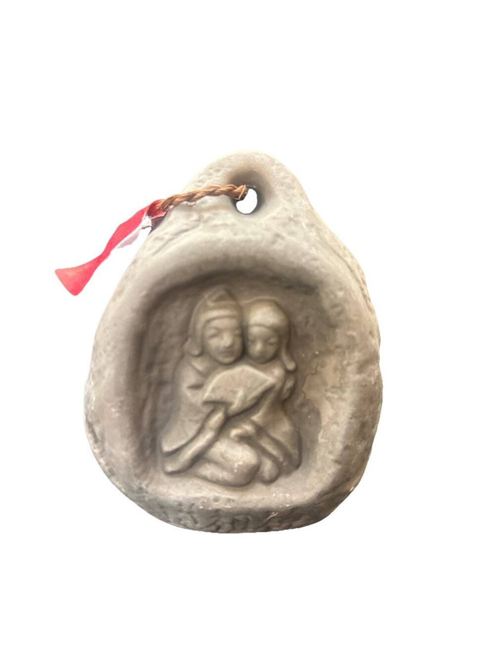 Dosojin God of the roadside Dorei Clay bell Asama Onsen Nagano Japan Folk Art 3”